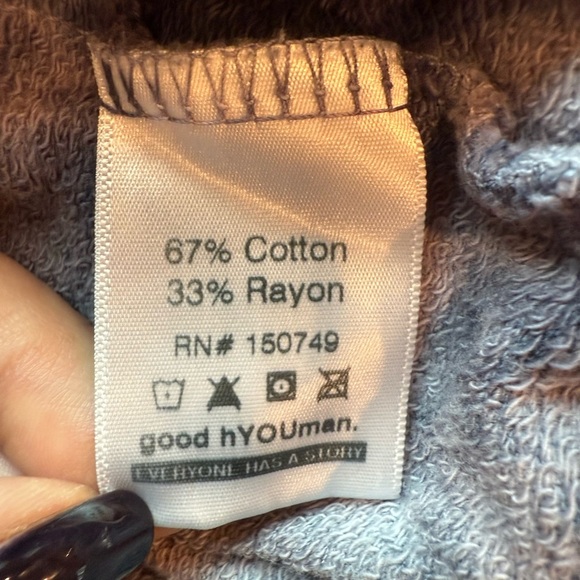 goodhYOUman Cropped "Be Kind" Lightweight Sweatshirt Medium | Lounge Pullover - Picture 5 of 5